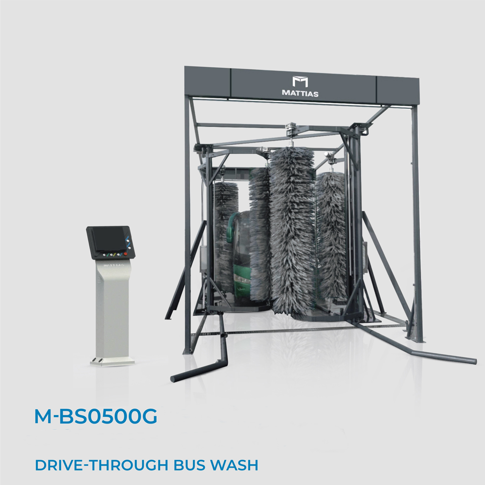 M-BS0500G Drivethrough Bus Wash Machine
